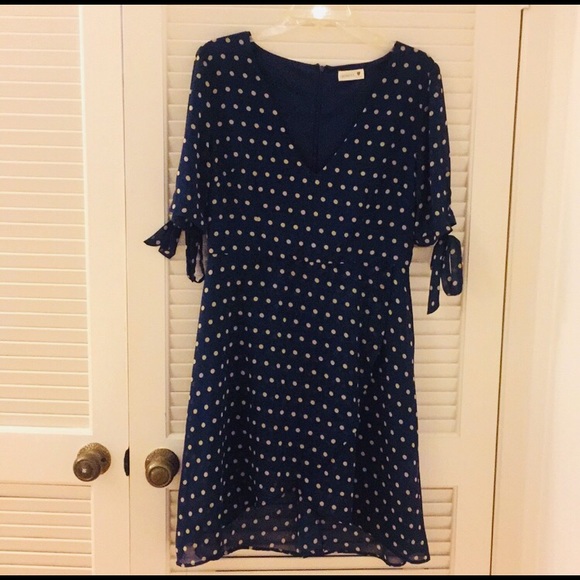 Promesa Dresses & Skirts - Cute and Feminine Mini, Polka Dot, Wrap Dress - L